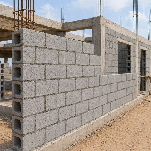 hollow blocks usage